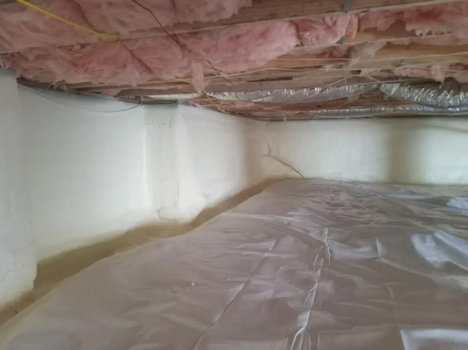 Crawl space encapsulation with closed-cell spray foam for Spray Foam Roofing Repair in Beckley